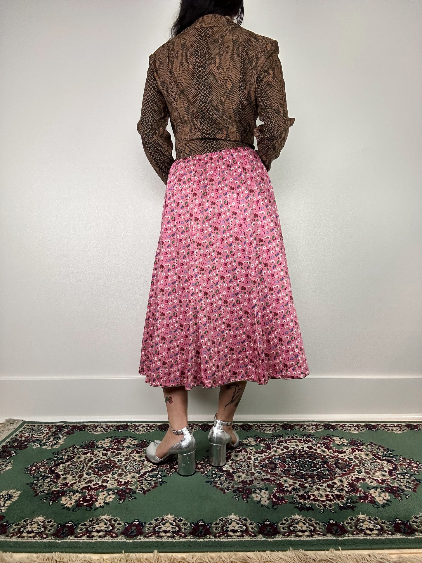 1980's Fruity Pink Maxi