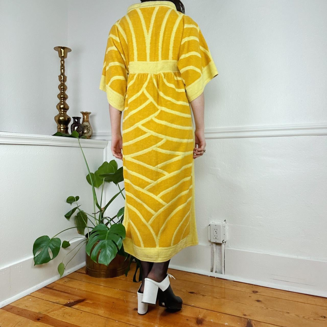 1970's Sunny Towel Maxi