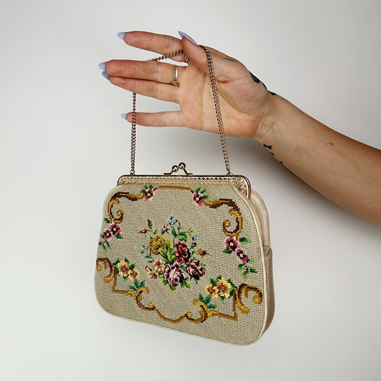 1960's Needlepoint Purse