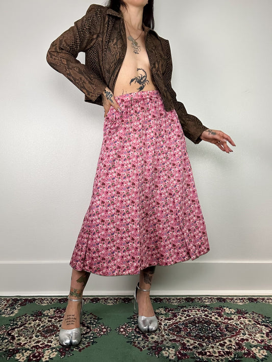 1980's Fruity Pink Maxi