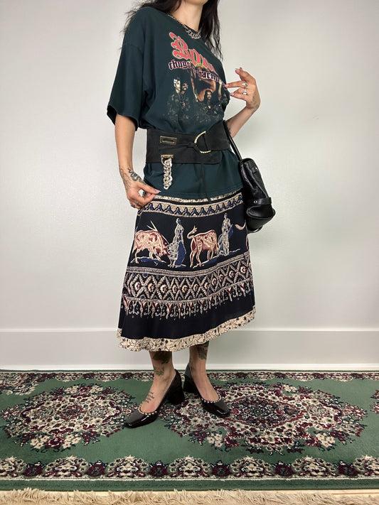 1970's Cowgirl Wrap Maxi