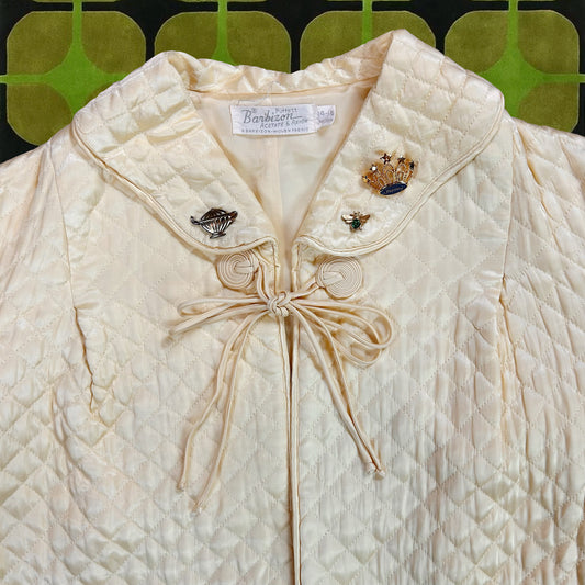 1960's Quilted Bed Jacket