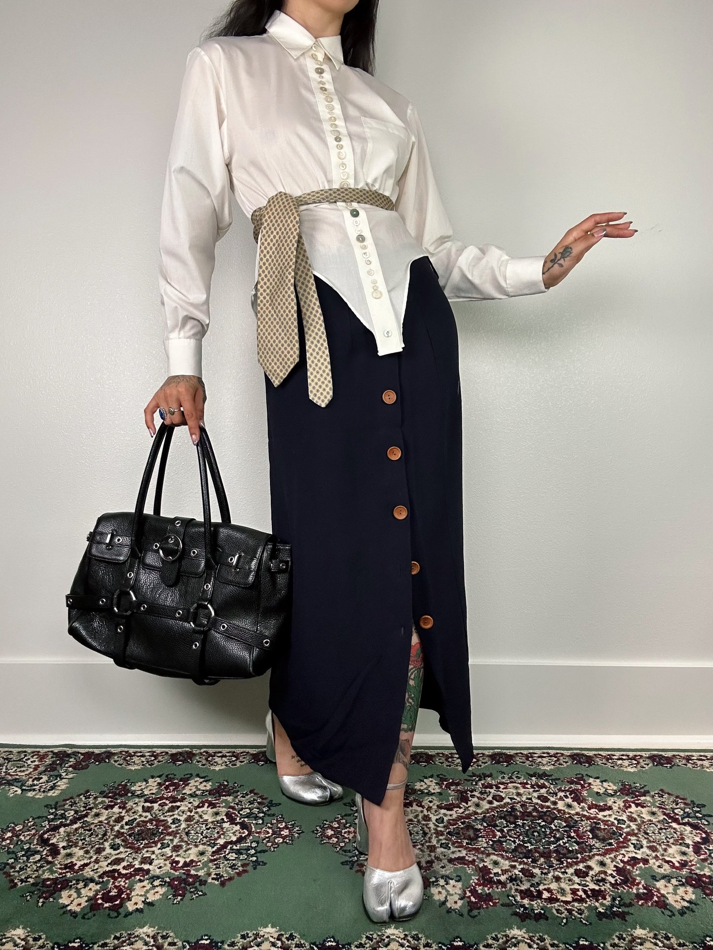 1990's Navy Blue Business