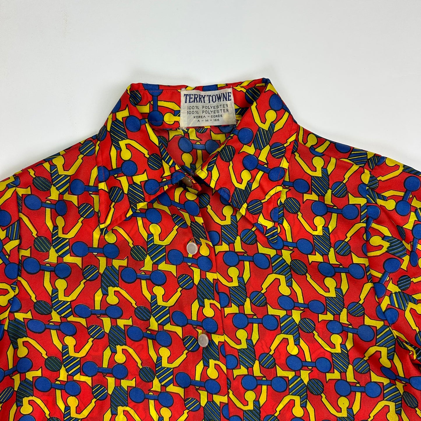 1970's Abstract Button Up