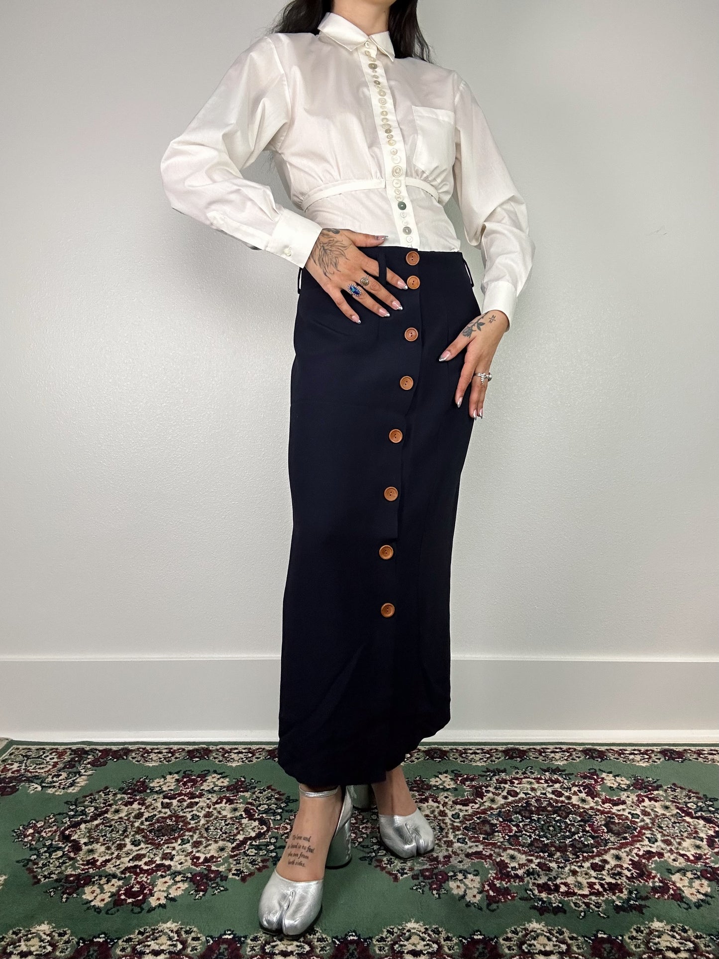 1990's Navy Blue Business