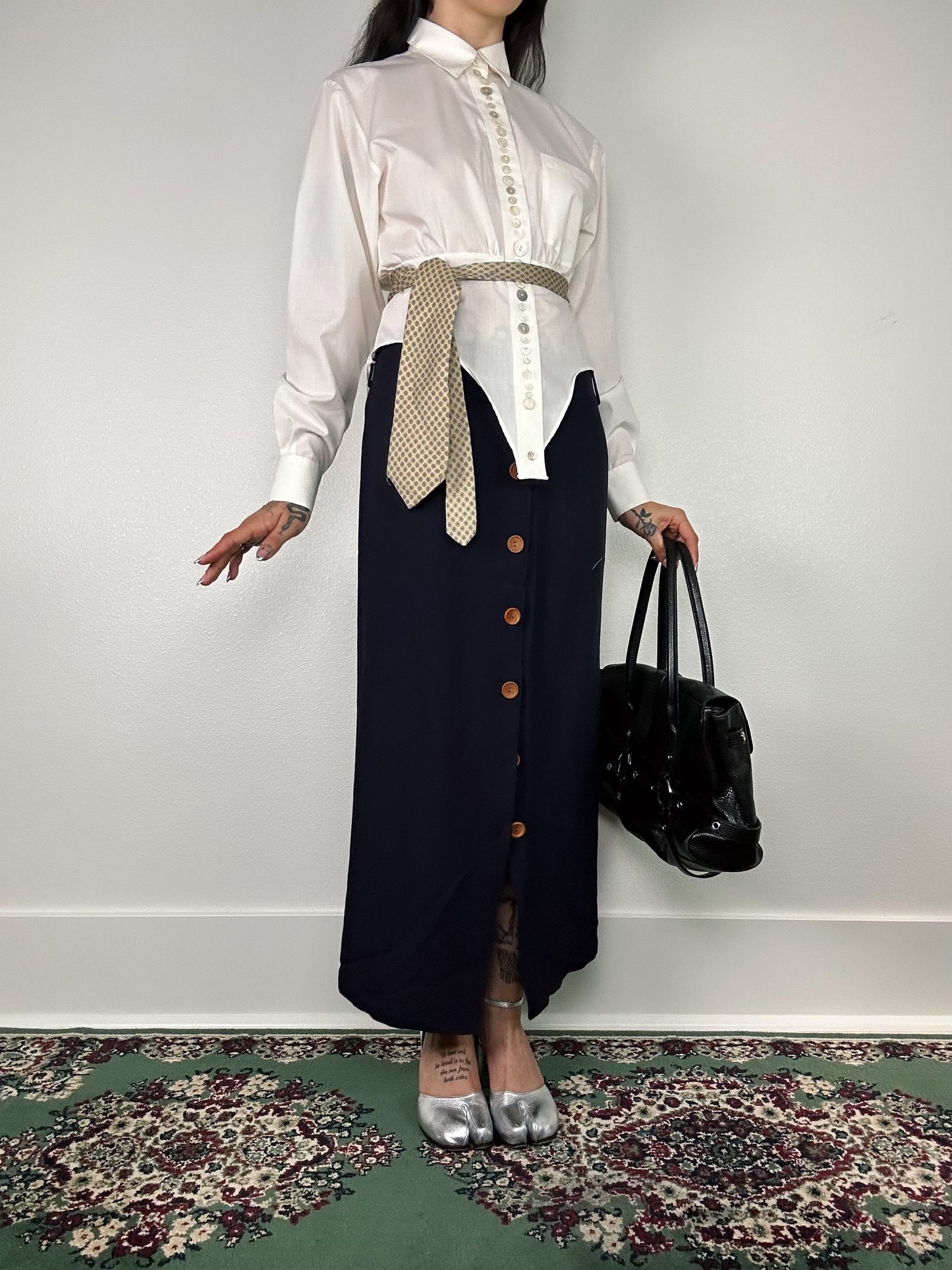 1990's Navy Blue Business