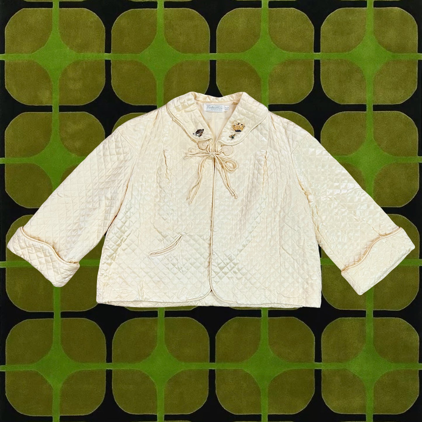 1960's Quilted Bed Jacket