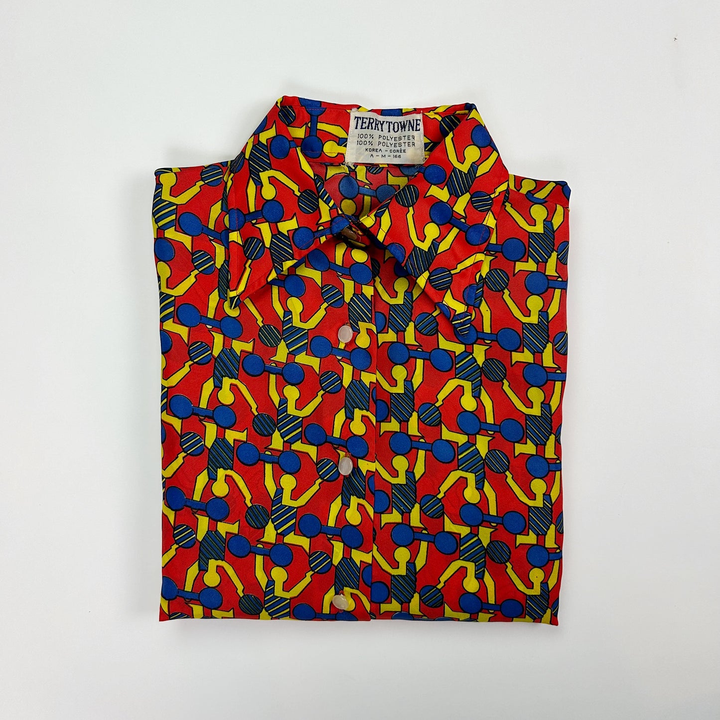 1970's Abstract Button Up