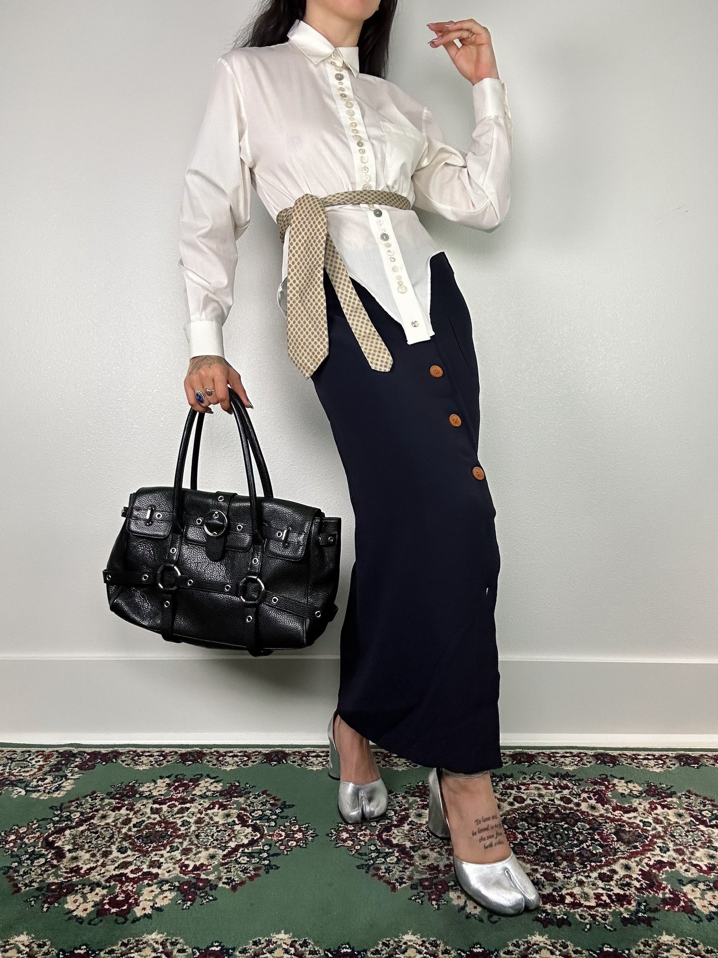 1990's Navy Blue Business