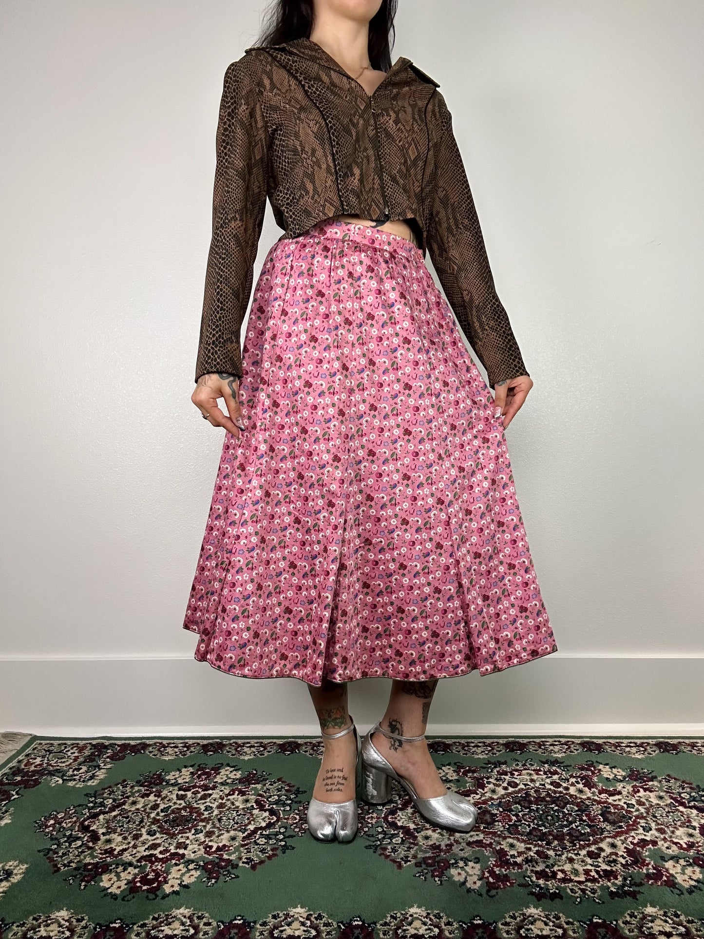 1980's Fruity Pink Maxi