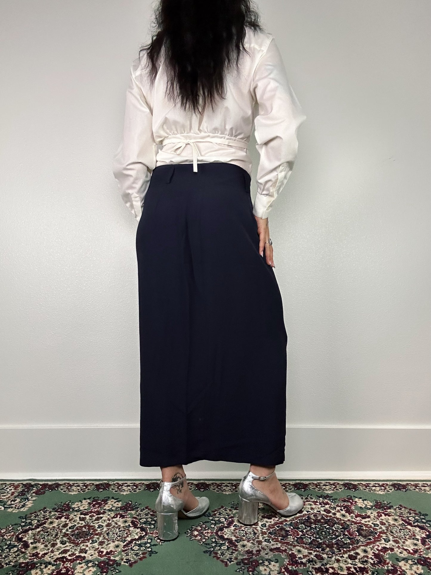 1990's Navy Blue Business