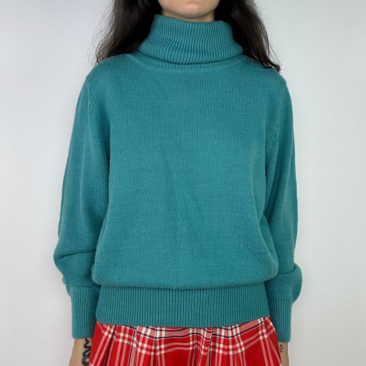 1980's Teal Knit