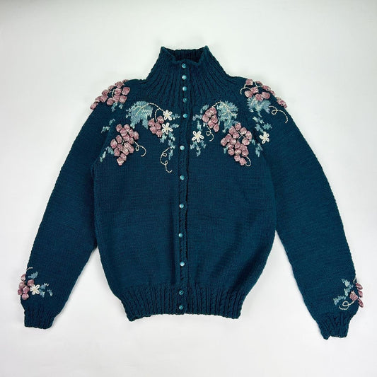 1970's Hand Knit Grape Vine