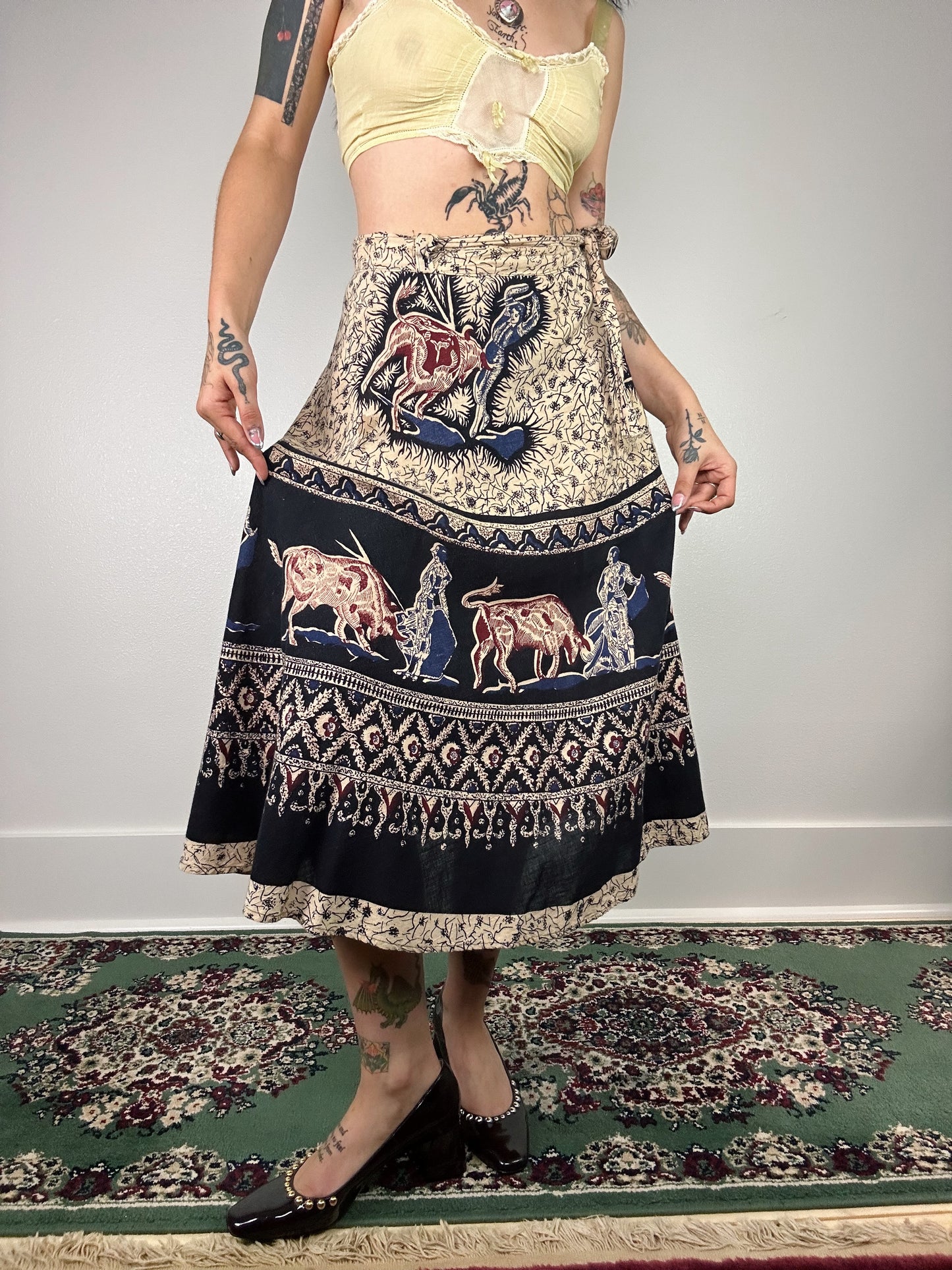 1970's Cowgirl Wrap Maxi