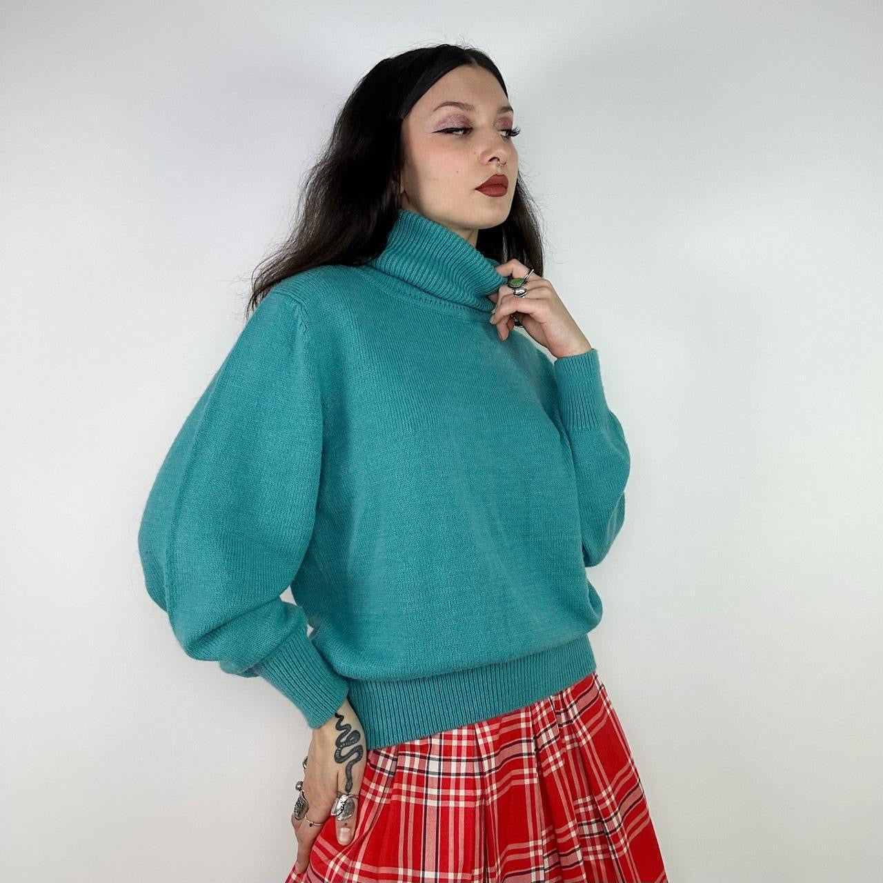 1980's Teal Knit