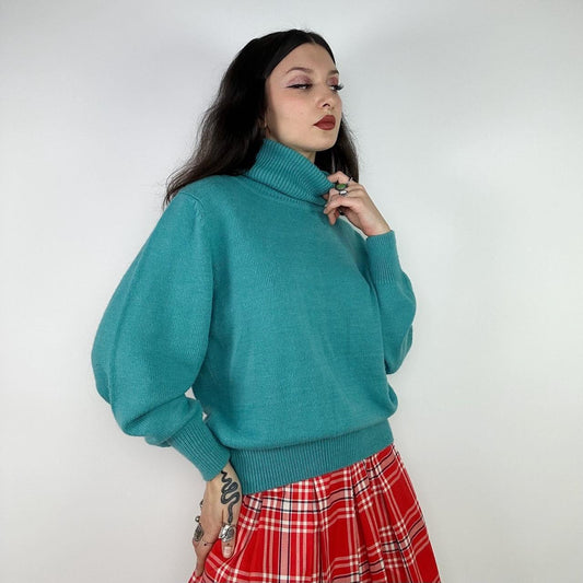 1980's Teal Knit