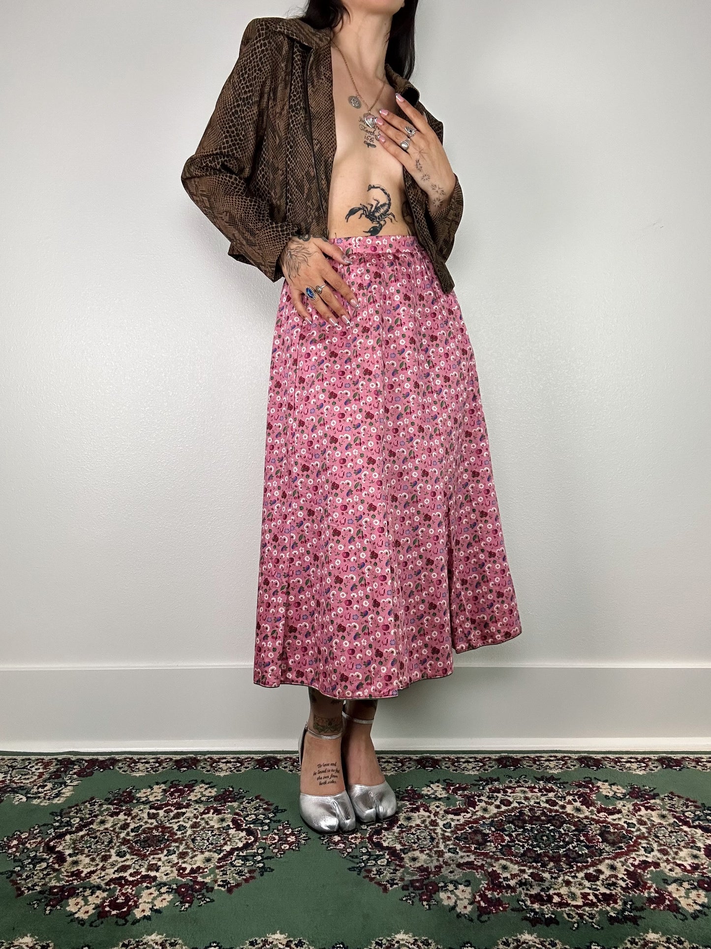 1980's Fruity Pink Maxi