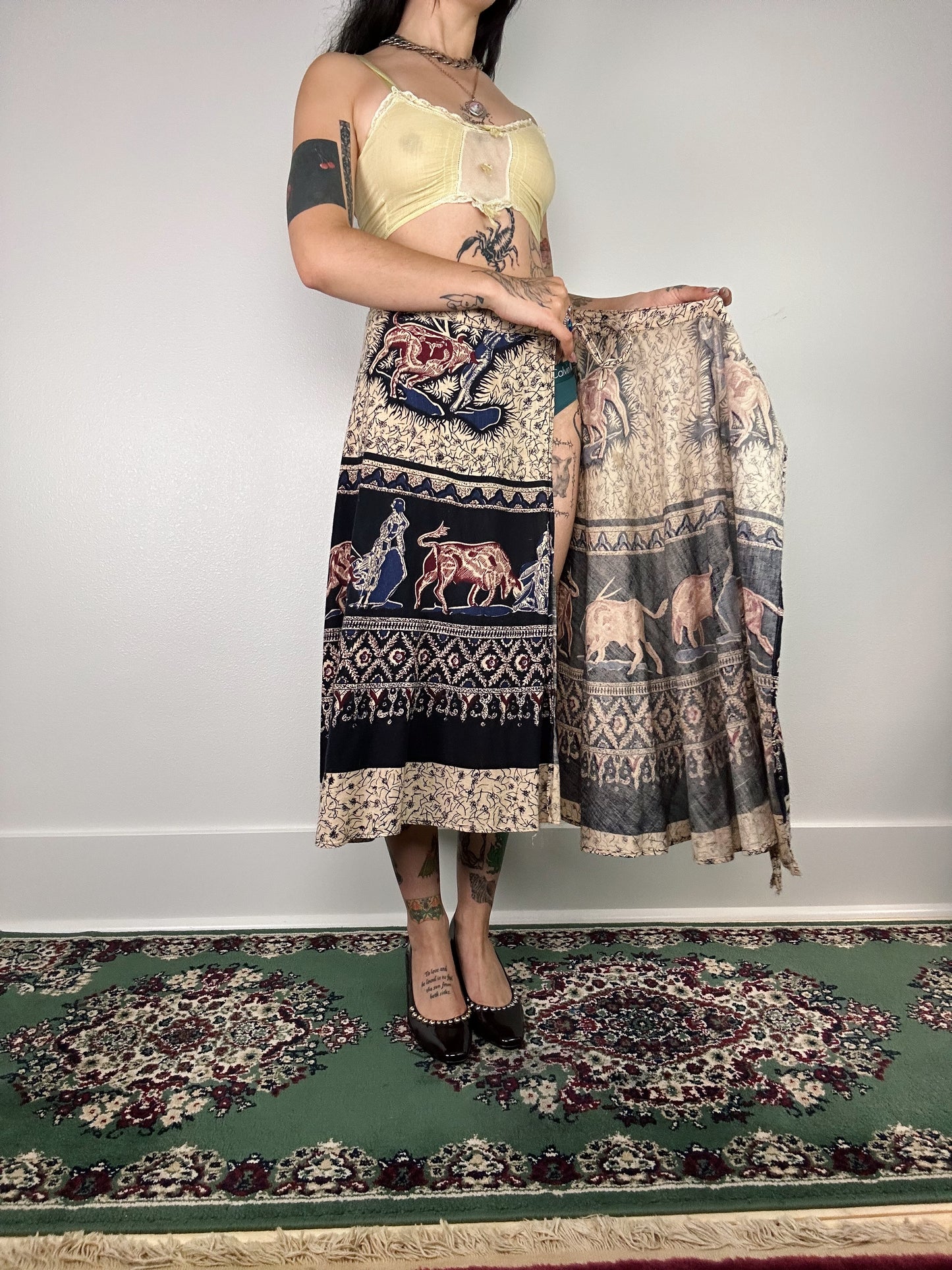 1970's Cowgirl Wrap Maxi