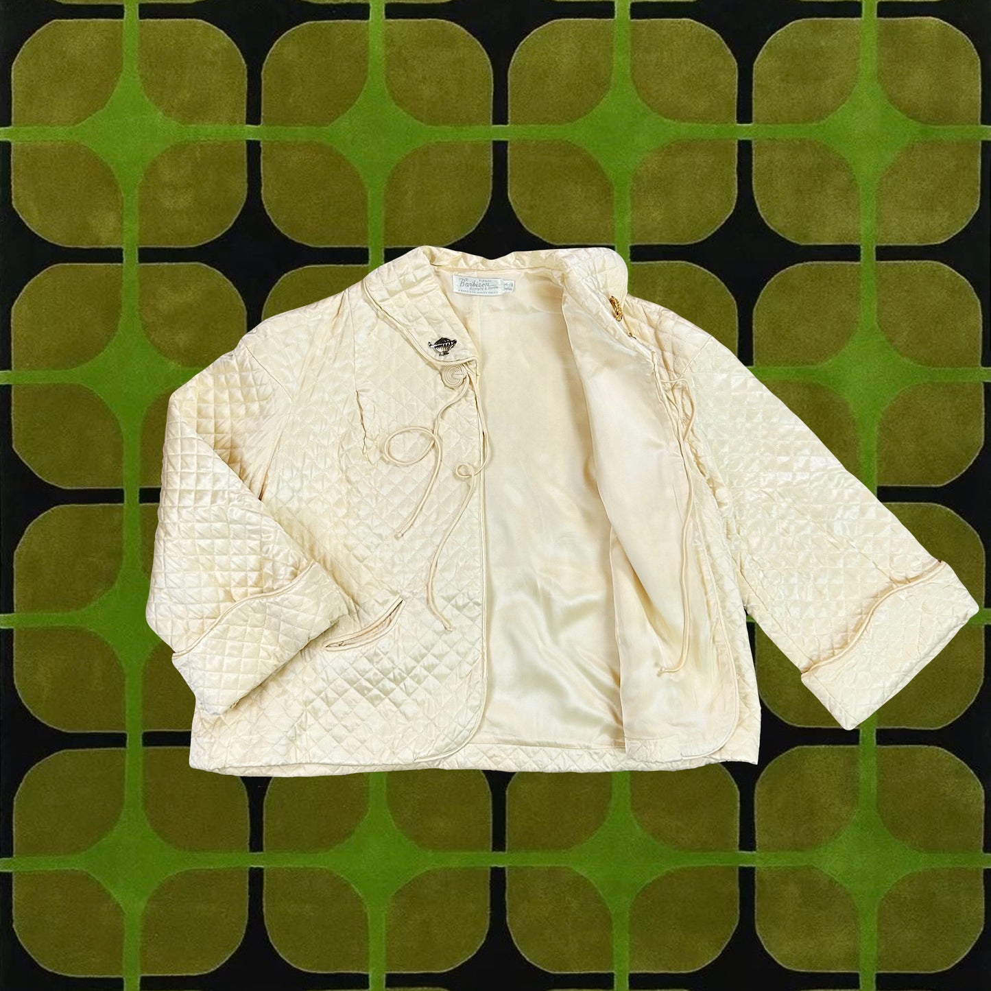1960's Quilted Bed Jacket