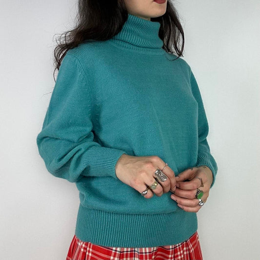 1980's Teal Knit