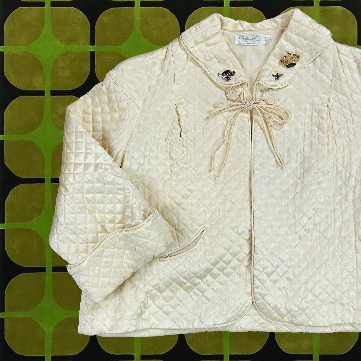 1960's Quilted Bed Jacket