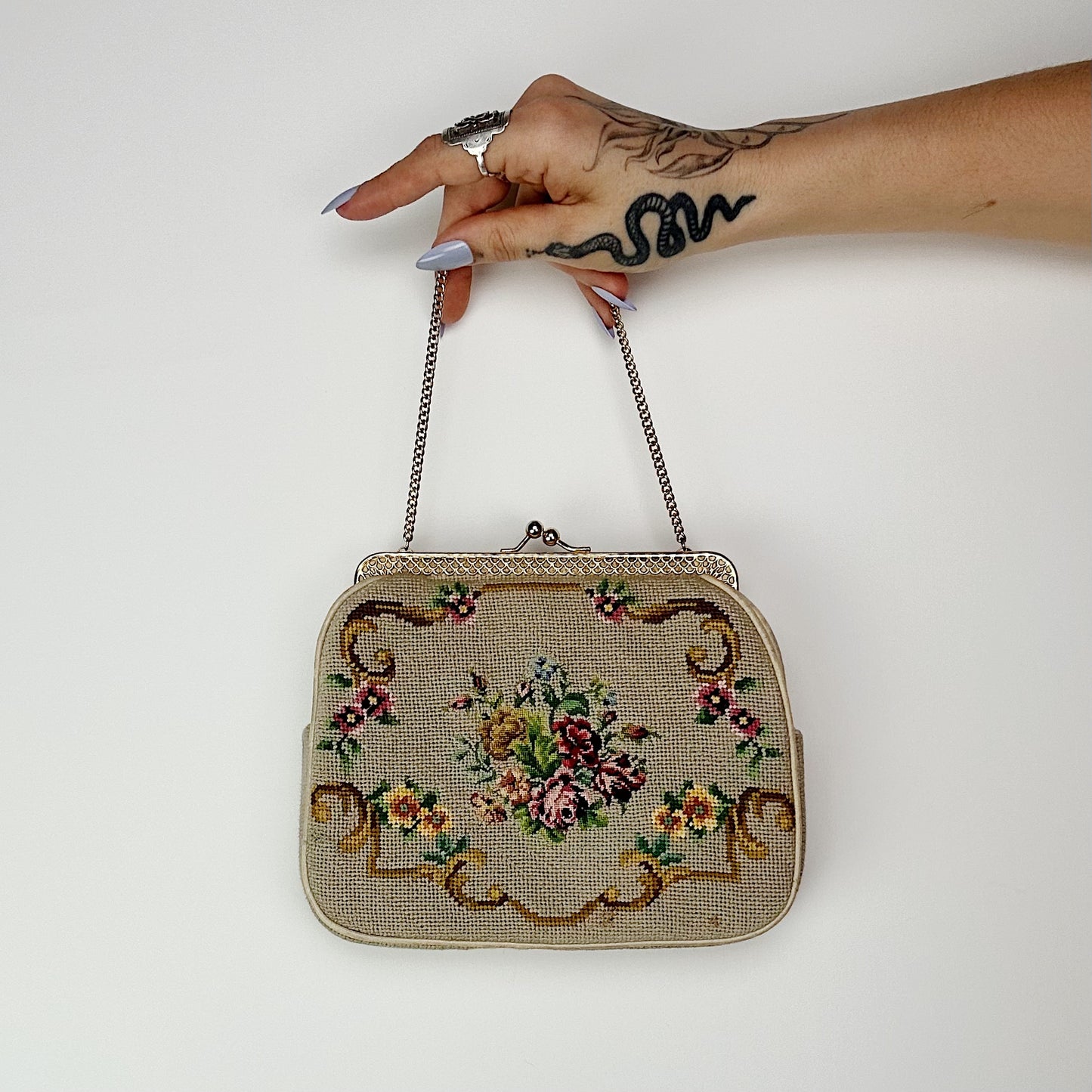 1960's Needlepoint Purse