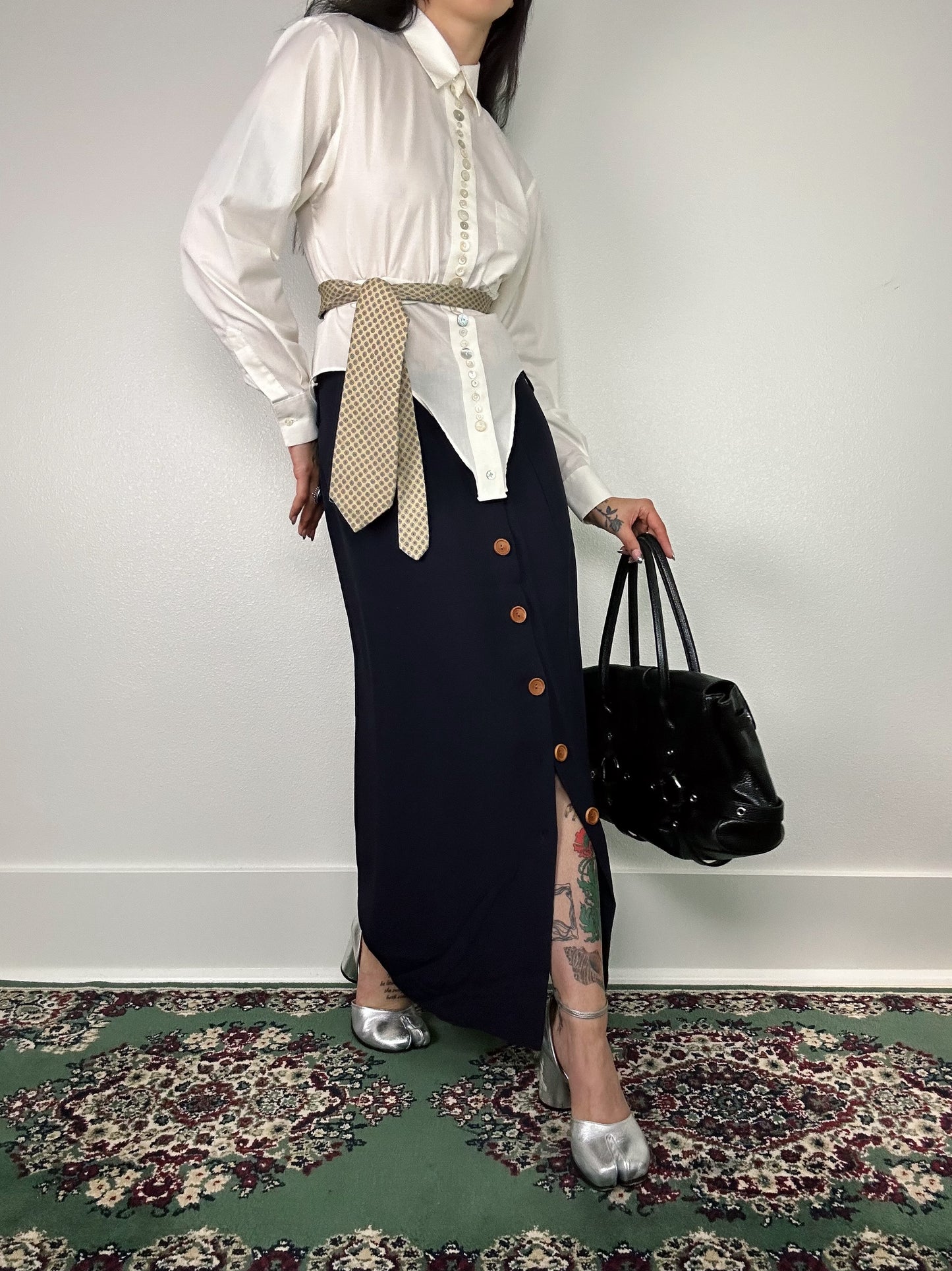 1990's Navy Blue Business