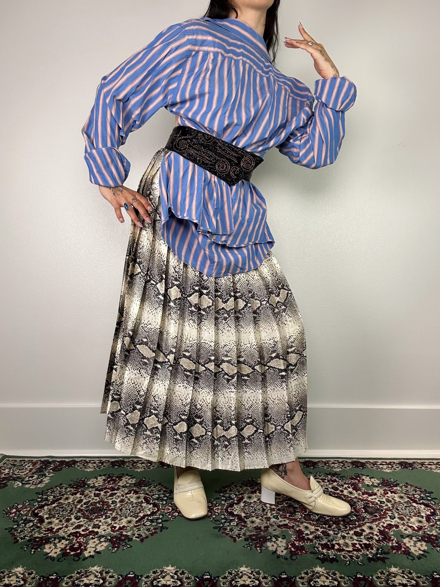 1970's Pleated Snake