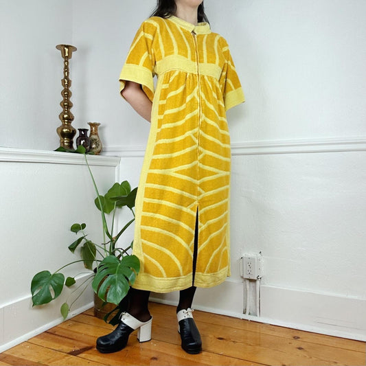 1970's Sunny Towel Maxi