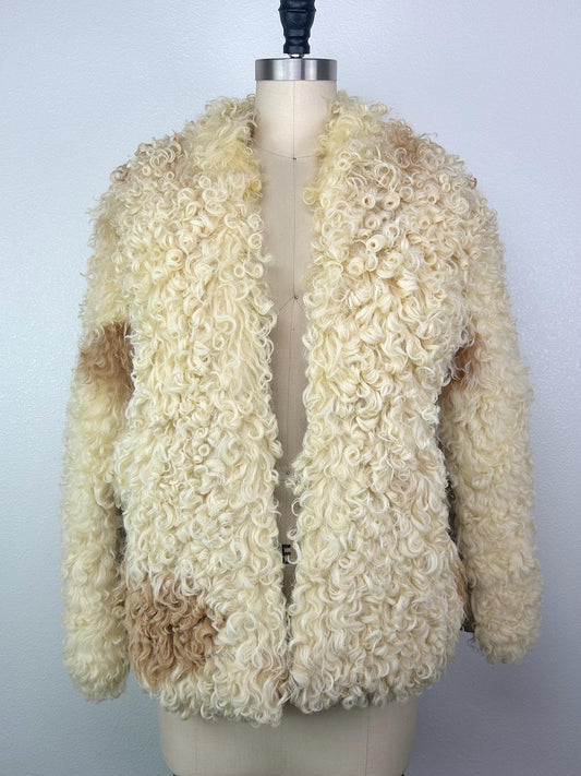 1970's Mongolian Lamb Fur Coat
