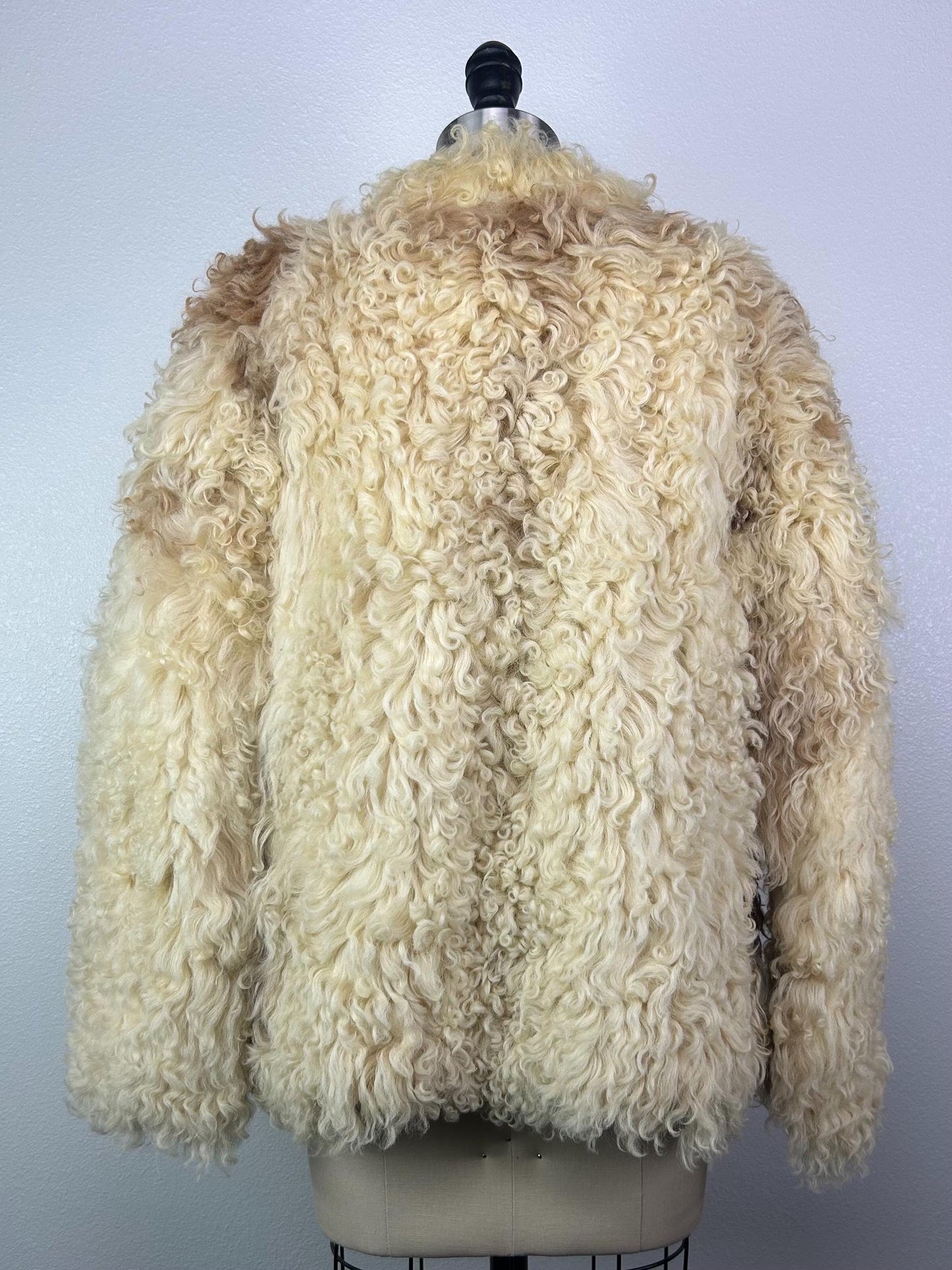 1970's Mongolian Lamb Fur Coat